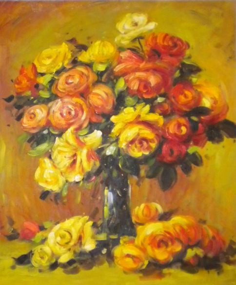 store falso d'autore Rose di Pierre-Auguste Renoir